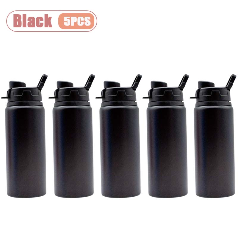 1-10PCS 600ml Aluminum Sports Water Bottle Leak Proof Lightweight Design for Cycling Hiking Gym BPA Free Canteen