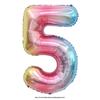 32" Rainbow Jelly Gradient Aluminum Foil Balloon for Birthday, Festival, Wedding Party Decorations