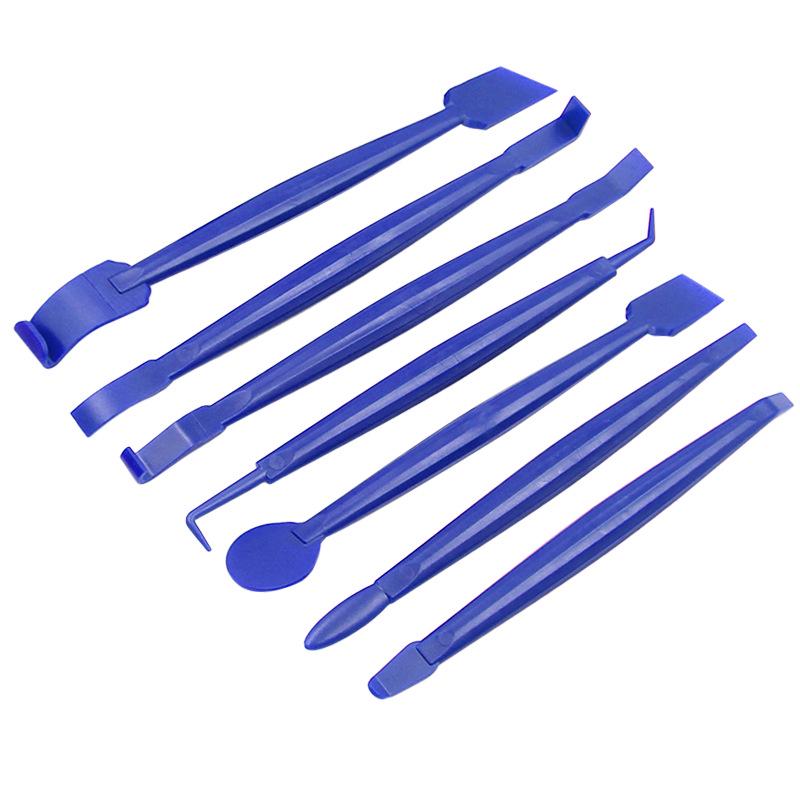 7-Piece Car Wrap Tool Set: Edge Tuck, Plug, Seaming, Film Trimming, Squeegee