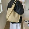 Retro Woven Bag Women's Large-capacity New Autumn and Winter Casual Shoulder Bag Textured Commuter Tote Bag