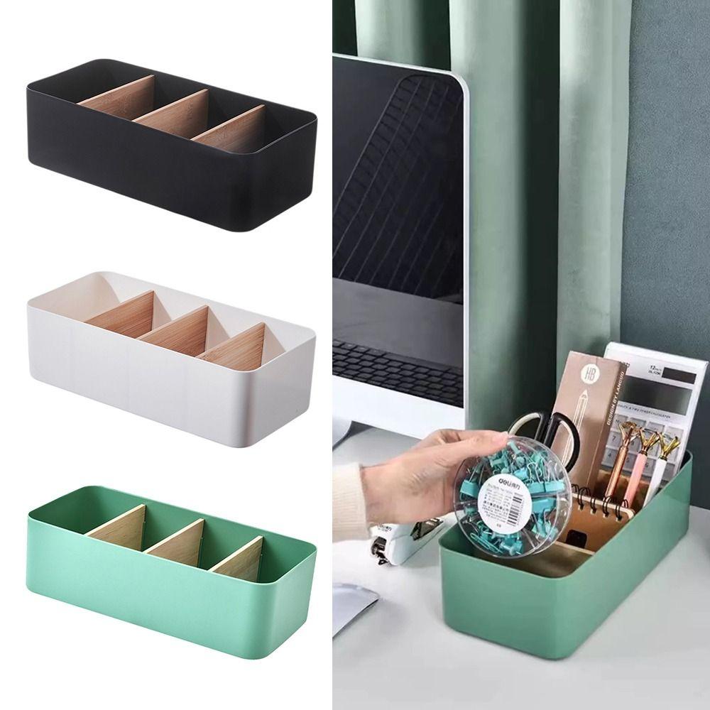 Multifunction Remote Controller Storage Box Cosmetic Storage Living Room Organizer