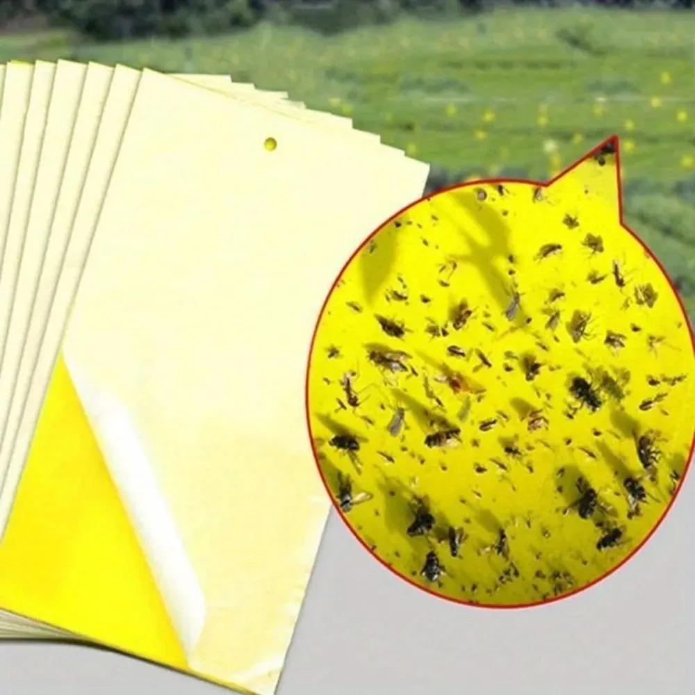 Double-sided glue trap for insects, water repellent, 10 pieces.