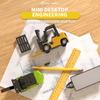 1/64 Mini Desktop Toy Car Alloy Rc Forklift Truck App 2.4G Remote Control Car Flatbed Cart Vehicle Toy for Children Adult Gifts