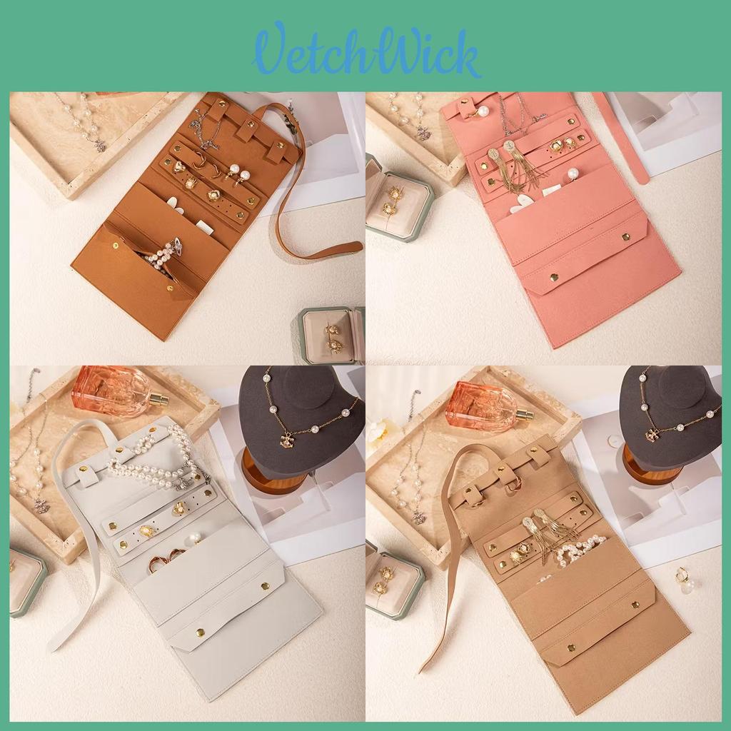 Modern Simple Leather Jewelry Pouch With Soft Design For Travel And Gift Use