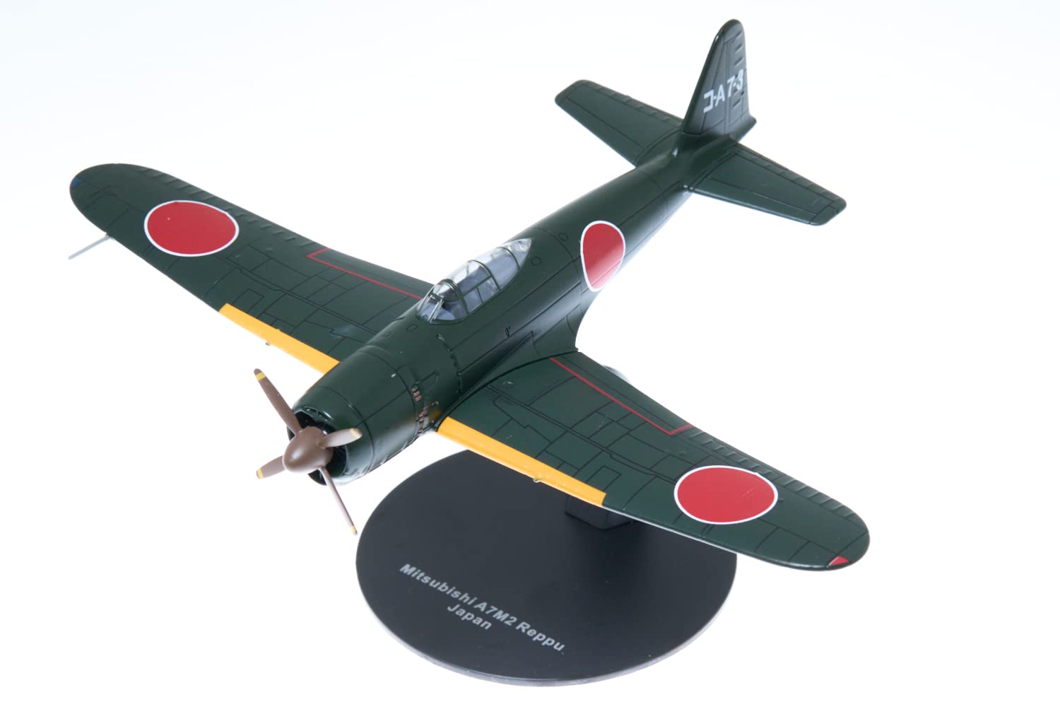 

Масштабная литая модель истребителя Императорского флота Японии ALTAYA A7M2 Reppu Mitsubishi и Полный 1/72 Палубный истребитель, Предварительно окрашенный [Б/У]