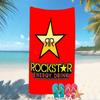Beach Towel with Rockstar Energy Pattern - soft,absorbent,machine washable Lightweight&Modern,swimming,Travel Essentials