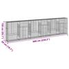 Gabion with Lid 600x50x150 Cm Galvanized Iron