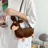 Puppy Crossbody Bag Plush Cartoon Bag Casual Shoulder Bag  Women