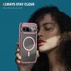 Transparent Shockproof Acrylic Magsafe Magnetic Phone Case for Google Pixel 8 8A 8 Pro 9Pro Wireless Charging Clear Back Cover Cases