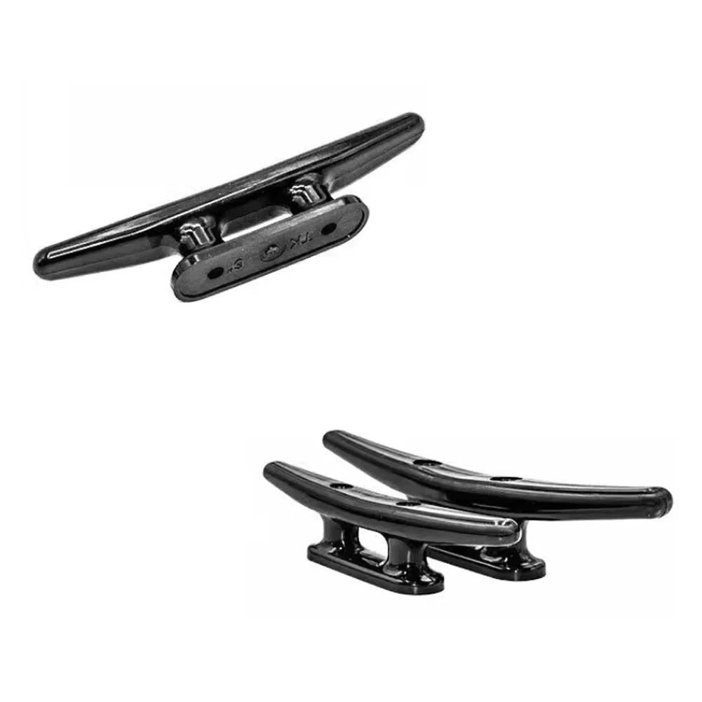 Nylon Low Flat Cleat Open Base Cleat With 2 Screws Marine Boat Yacht Deck Line Rope Tie Kayak Canoe Deck Hardware Accessories