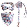 New Pet Products Threepiece Set Combination Bow Triangle Towel Tow Rope Set