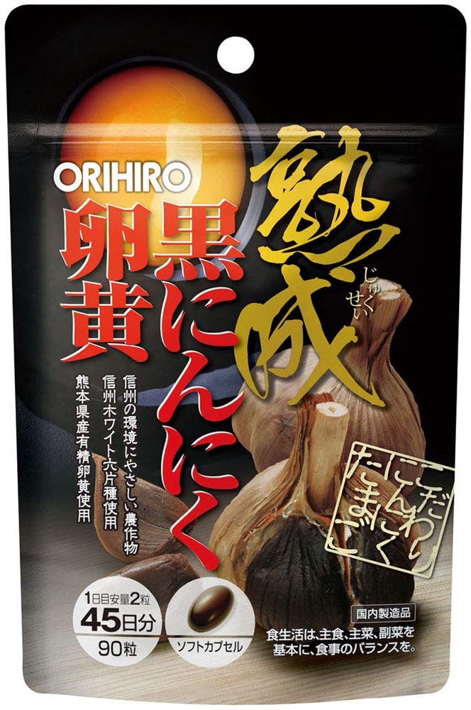 

ORIHIRO Выдержанный черный чеснок яичный желток капсулы
