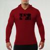 Muscleguys   Men's Autumn Hooded Sweater Fashion Color Selection Thin Coat Fitness Sports T-shirt Casual  Cotton Tops