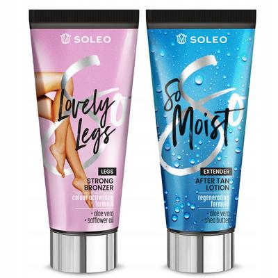 SOLEO LOVELY LEGS 135ml STRONG BRONZER FOR LEGS + AFTER-SUN BALM 15