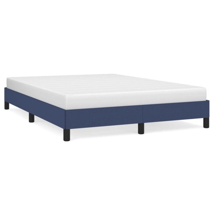 VidaXL Bed Frames Blue 140x190 Cm Fabric346718