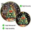 Snowflake Pattern Stickers Christmas Tree Static Window Sticker, Waterproof PVC Decal, Watercolor Reusable Film Glass Clings for Holiday Home