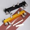 High Efficiency Guitar Bridge Sanding Tool For Smooth Adjustments Aluminum Alloys With 4 Way Positioning And Sandpaper