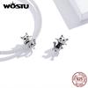 WOSTU Jewelry Fit Original CAT Charms Bracelet Authentic 925 Sterling Silver Bead Fit Bracelet