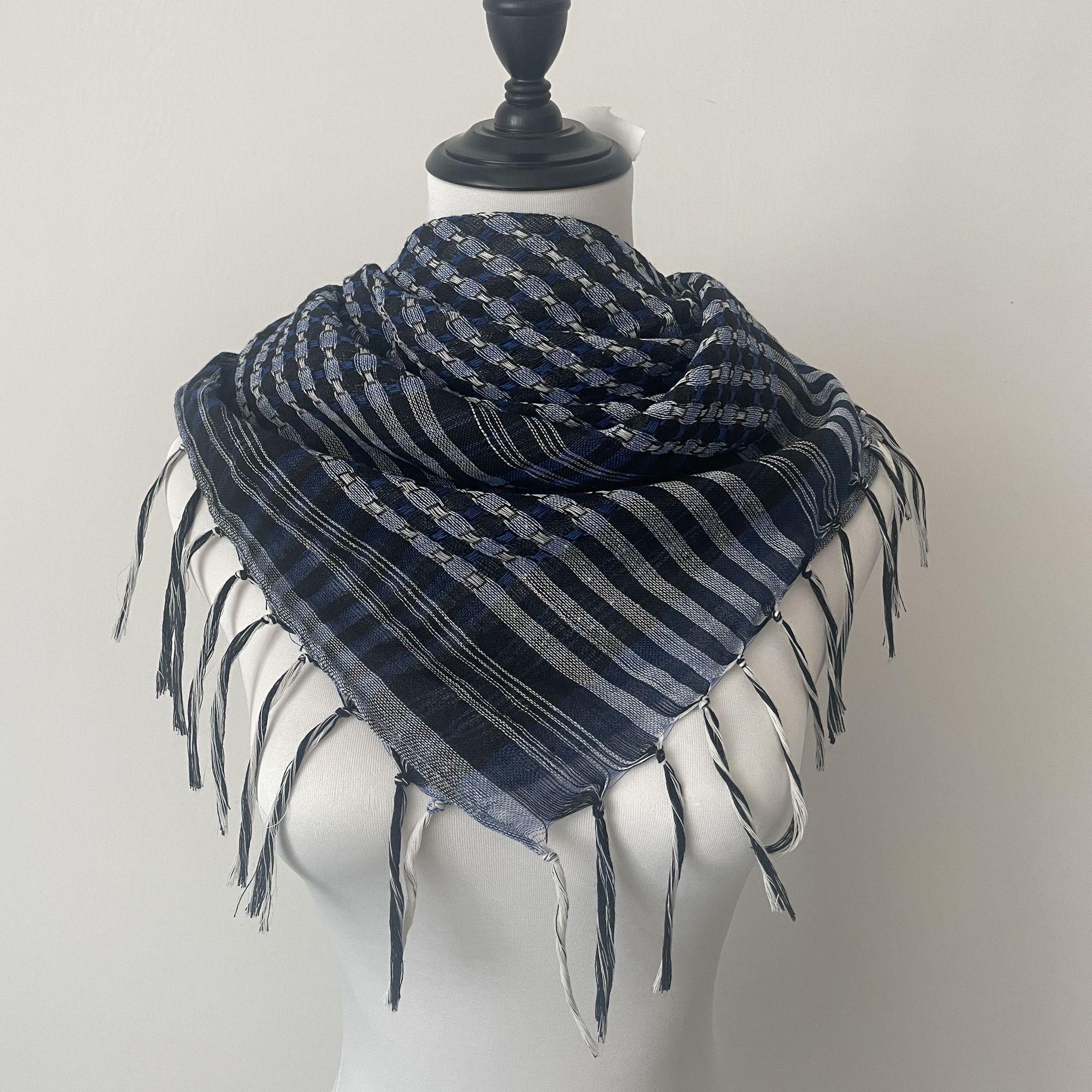 

Thin Arab Keffiyeh Arafat Square Tactical Outdoor Scarf and Shawl темно-синього кольору
