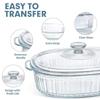 Ruhan Large Oval Borosilicate Glass Casserole Dish