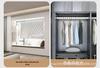 Wall-Mounted Fixed Clothes Drying Rod - Side Installation, One-Piece Design.