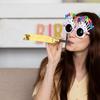 100Pcs Party Blower Noisemakers Birthday Festival Blowouts Fun Whistles Cheer Horns Party Favor Supplies Celebration Decoration