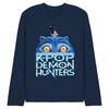 K-Pop Demon Hunters Unisex Adult Derpy Tiger Sinking Logo Long-Sleeved T-Shirt