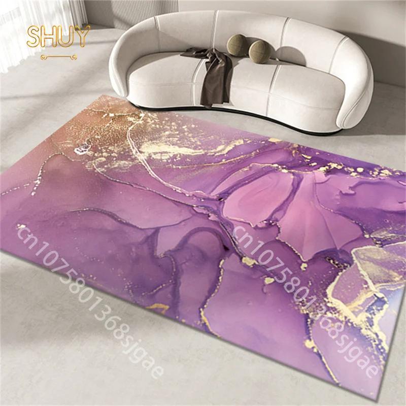 Oil Painting Print Rug Pink Flannel Bedroom Bedside 180*280cm Large Area Rugs Retro Art Decor Carpet Kitchen Non-Slip Floor Mats