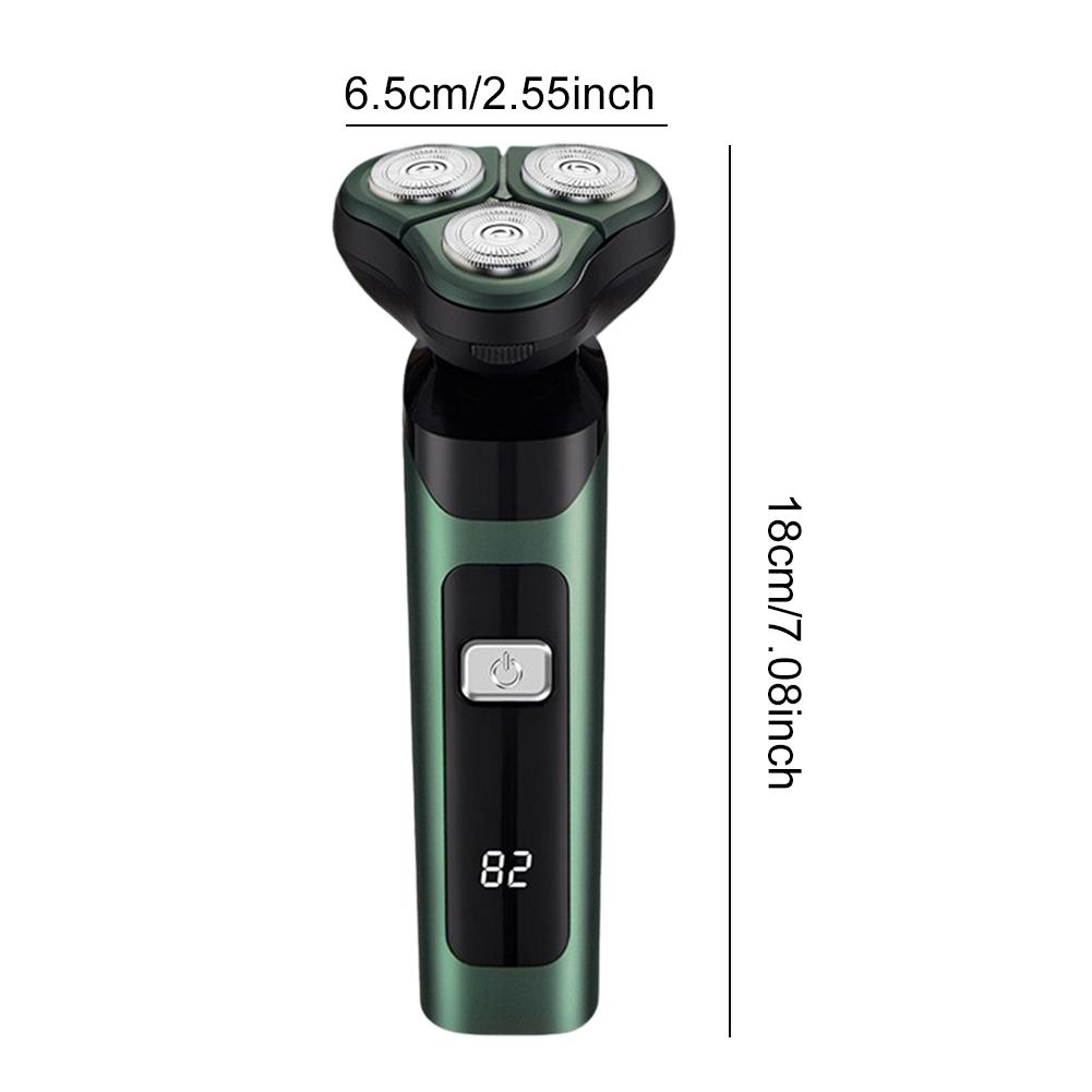 Men Electric Shaver Beard Shaving Machine Rechargeable Cordless Shaver Waterproof Facial Hair Groomer for Boyfriend Fathers Gift