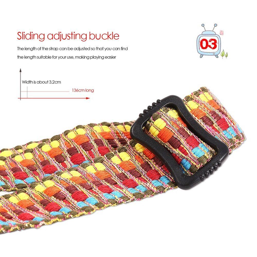Rainbow For Ukulele For Guitar Shoulder Strap Diagonal Span Strap Accessories Guitar Strap