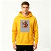 Men's Anime Character Printed Pullover Hoodie Casual Long Sleeve Sweatshirt for Daily Wear