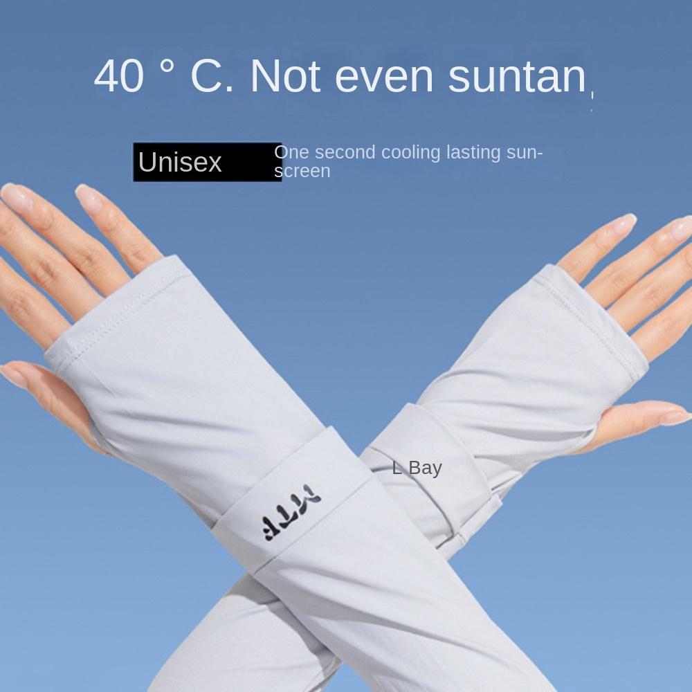 Loose Sunscreen Arm Covers Arm Protection Cycling Gloves Breathable Long Ice Silk Sleeves  Driving