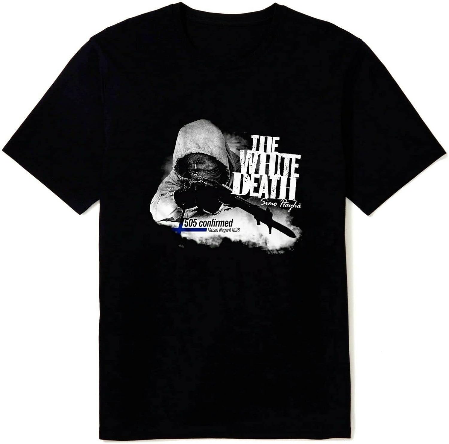 Simo Hayha Finland Sniper Mens T Shirt 4XL чёрный