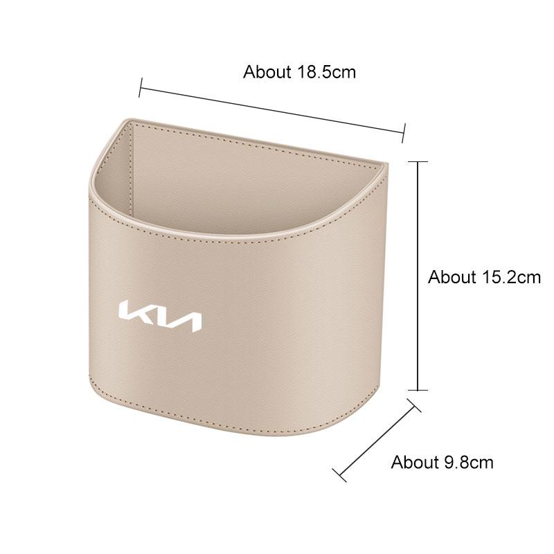 Leather Car Seat /Door Side Organizer Storage Box For KIA RIO Rio Sportage Ceed Cerato Sorento K3 K4 K5 KX3 Optima Picanto Forte dmzu30