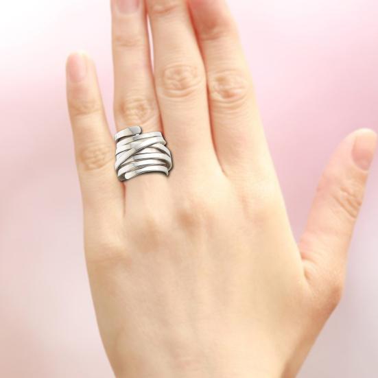 Finger Band Enwind Europe And America Geometric Electroplating Simple Style Decoration Hypoallergenic Multilayered Vintage Punk Ring Jewelry Accessory