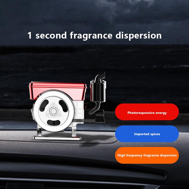 Car Oil Diffusers Solar Powered Rotating Car Perfume Diffuser Simulated Tractor Engine Car Perfume Diffuser Car Aromatherapy