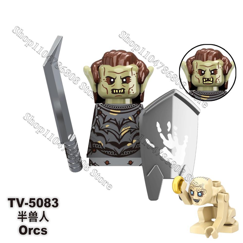 

Аниме-фигурка Властелин колец Урук-хай Боромир ОРКИ модель строительные блоки детский подарок кирпичные игрушки