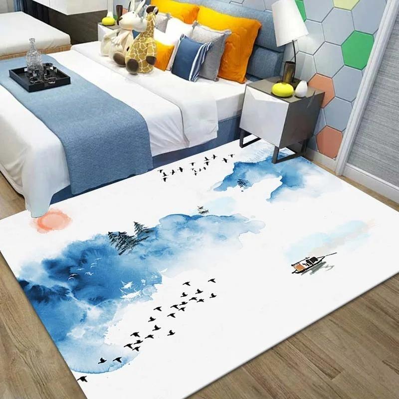 Chinese Ink Painting Floor Mats Door Decoration Home Living Room Floor Mats
