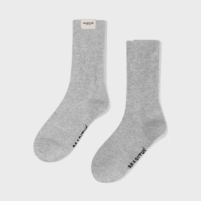 W REGULAR LOGO SOCKS Light Gray