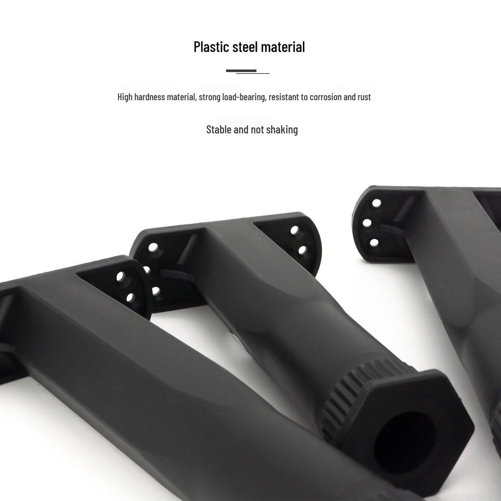 Verstellbarer T-förmiger gerippter Bettfuß - Stahl & PP-Kunststoffstütze