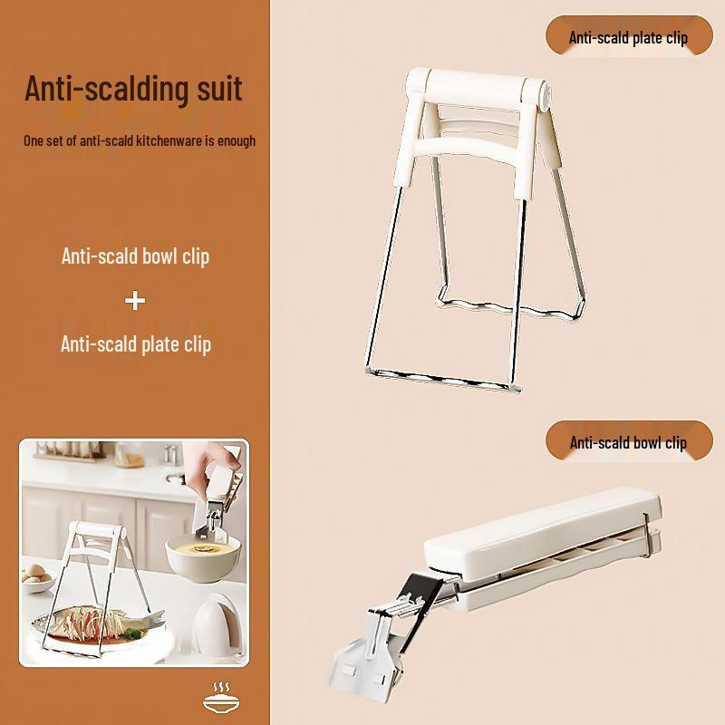 Silicone Anti-Scald Non-Slip Bowl and Tray Lifter Clips