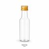 10PCS Mini Liquor Bottles 50ml Plastic Spirit Bottles Silver/ Gold/ Black Caps Alcohol Shot Bottles