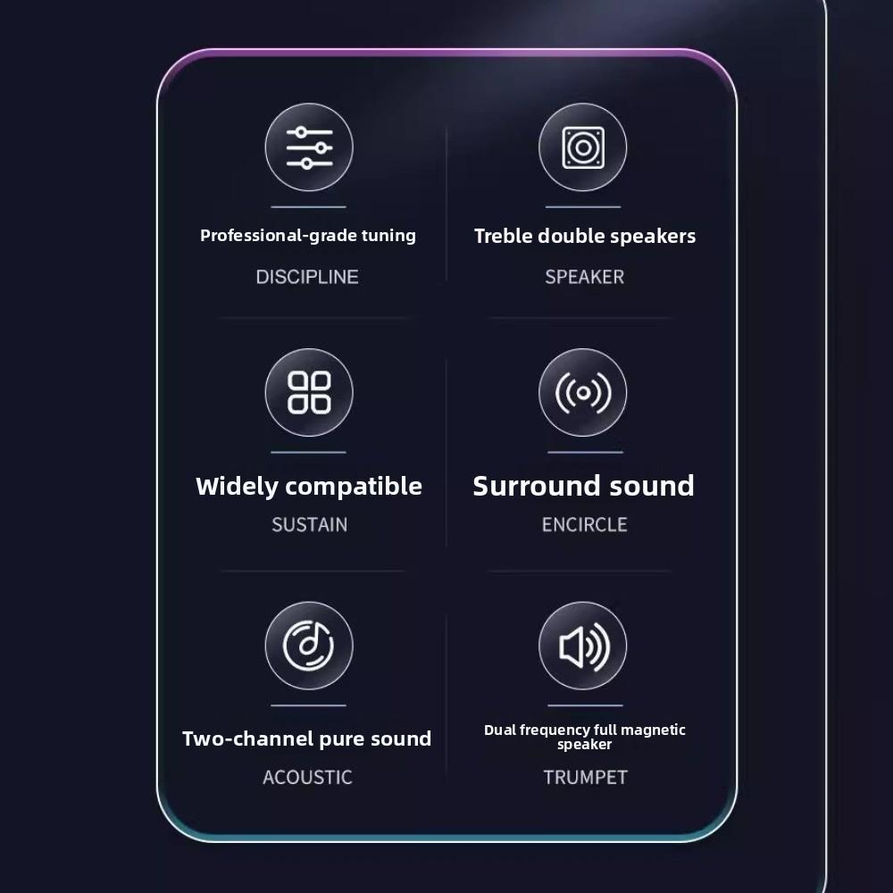 AUX Audio Speaker Wired 3.5mm Stereo Mini Speaker Durable Wired Small Speaker  Home Party