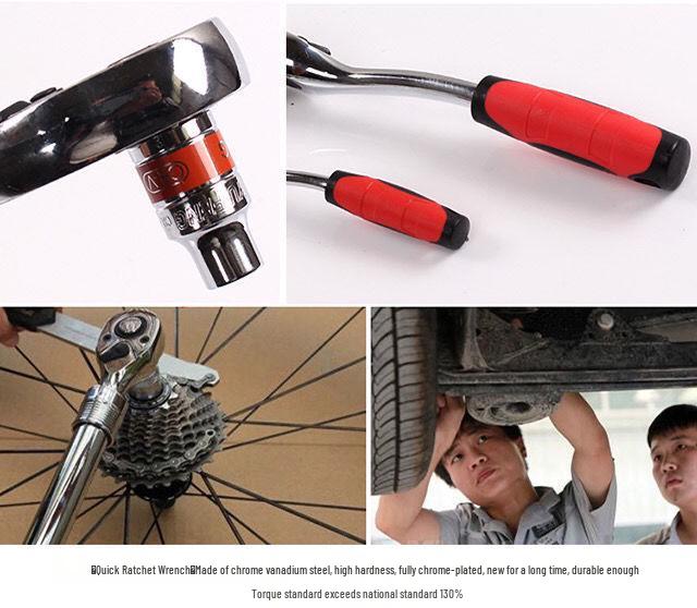 32-Piece Socket Wrench Car Repair Tool Set - Combination Kit