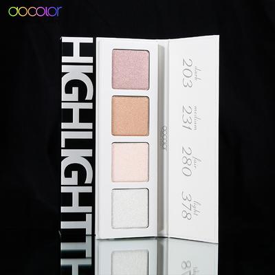 Paletka očních stínů se 4 barvami zvýrazňovač Třpytivé třpytivé oční stíny Powder Matte Glitter Paletka očních stínů Paletka kosmetických make-upů