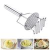 Manuell potatisstomp i rostfritt stål, dubbelfunktionell trådstomp, diskmaskinssäker köksredskap för slätt potatismos