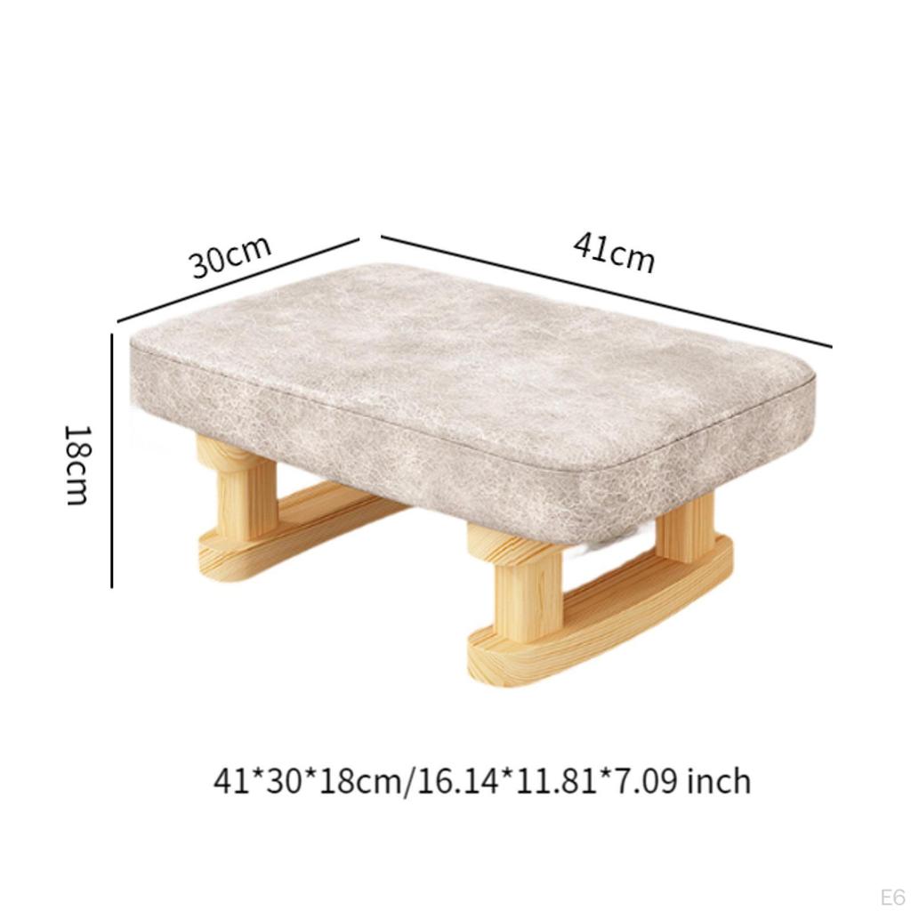 Ergonomiczny drewniany podnóżek na nogi do domowego biura