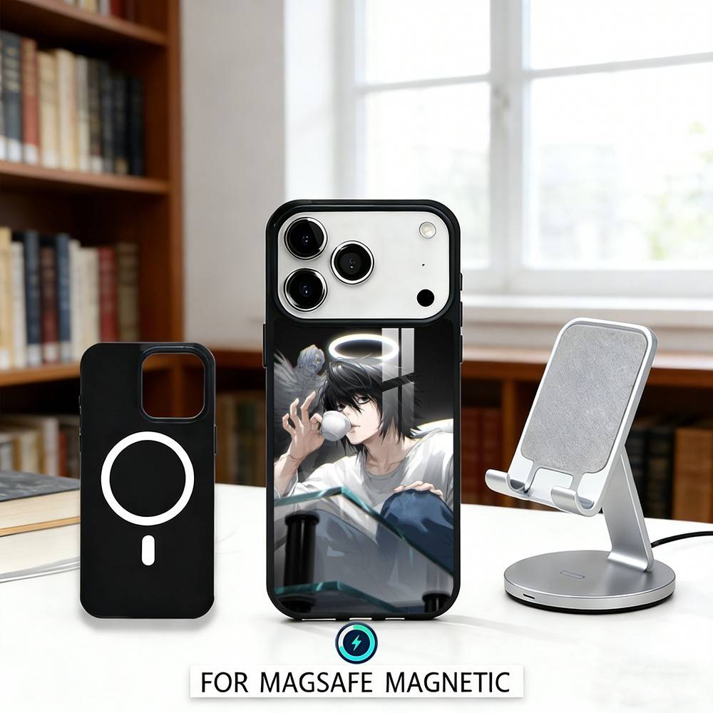 D-Death N-Note Anime Phone Case For iPhone 17,16,15,14,13,12,Pro,Max For Magsafe Magnetic Wireless Charging