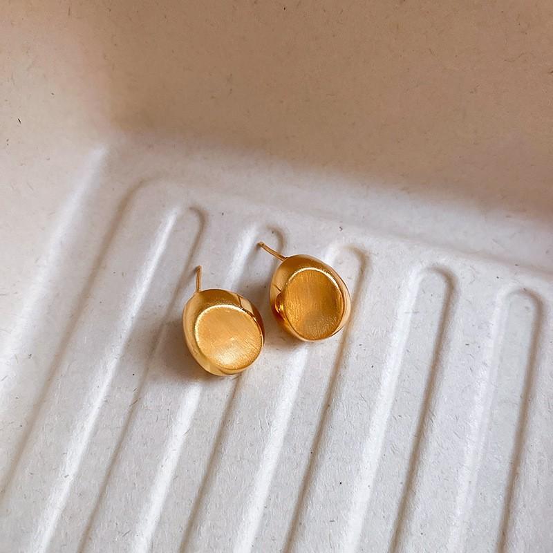 Metal smooth geometric earrings casual simple versatile earrings earrings women