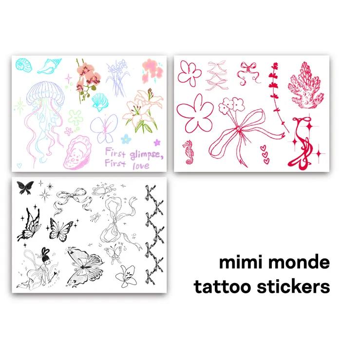 

mimi tattoo sticker set #01